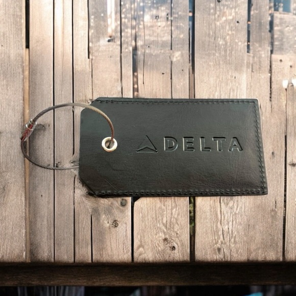 Delta Air Lines Official Luggage Tag Black Baggage Travel Skyteam New - Picture 11 of 14